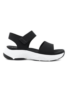 Sandálias Ecoalf Carla preto para mulher.