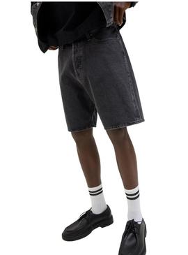 Bermudas Jack and Jones Tony denim cinza para homem