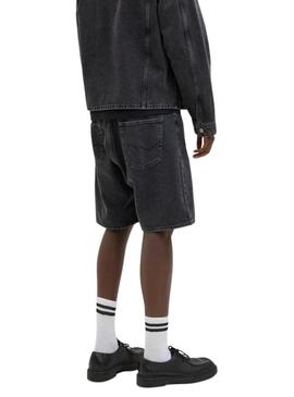 Bermudas Jack and Jones Tony denim cinza para homem