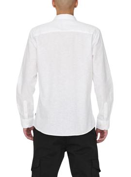 Camisa Only and Sons Caiden branca para homem.