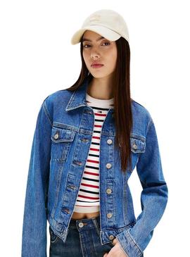 Boné Tommy Jeans The Heritage bege para mulheres