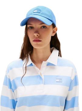 Boné Tommy Jeans The Heritage azul para mulher