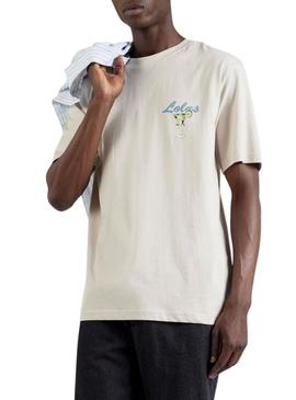 Camisa Only and Sons Keane bege para homem