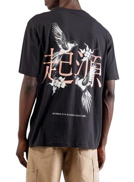 Camisa Only and Sons Keane preta para homem.