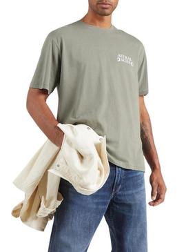 Camiseta Only and Sons Keane verde para homem.