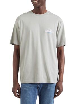Camiseta Only and Sons Keane cinza claro para homem.