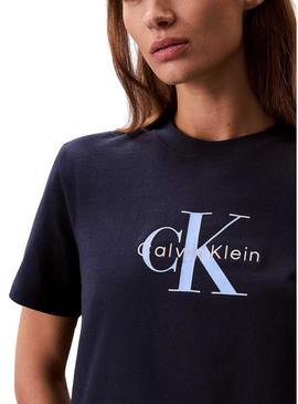 Camiseta Calvin Klein Jeans Hero azul para mulher.