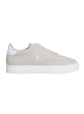 Sapatos Calvin Klein Jeans Classic Cupsole bege para mulher.