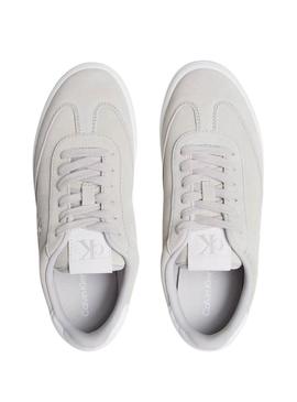 Sapatos Calvin Klein Jeans Classic Cupsole bege para mulher.