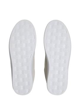 Sapatos Calvin Klein Jeans Classic Cupsole bege para mulher.