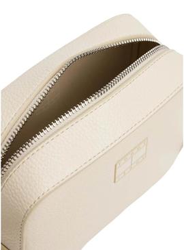 Bolsa Tommy Jeans Must Camera bege para mulher