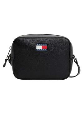 Bolsa Tommy Jeans Must Camera preta para mulher.