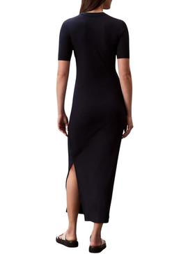 Vestido Calvin Klein Jeans Midi preto para mulher