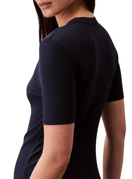 Vestido Calvin Klein Jeans Midi preto para mulher