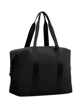 Bolsa Tommy Jeans Urban Duffle preta esportiva para mulher e homem.