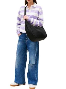 Bolsa Tommy Jeans Urban Large preta para mulher