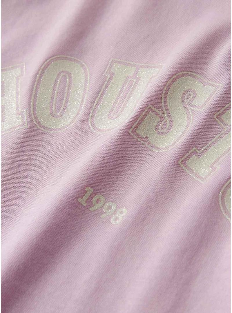 Camiseta Name It Kassandra rosa para menina