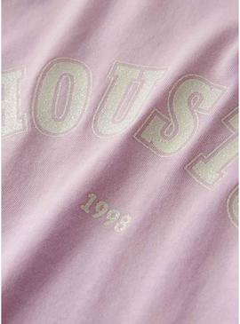 Camiseta Name It Kassandra rosa para menina