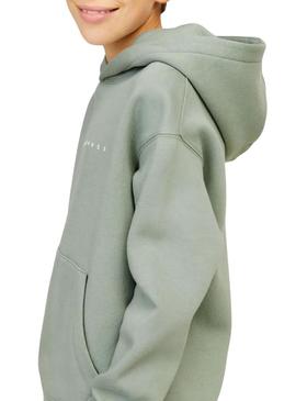 Moletom Jack and Jones Star verde para criança.