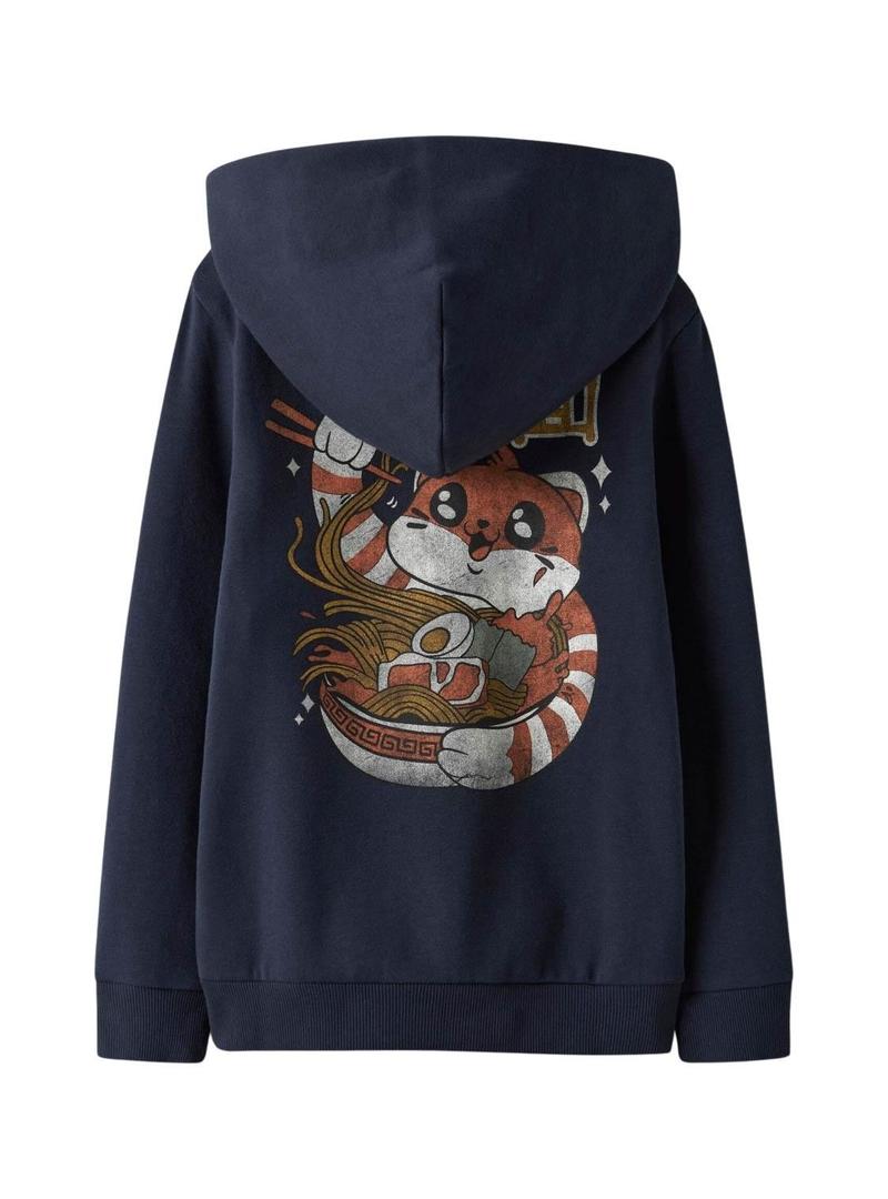 Moletom Name It Kian azul marinho para menino.