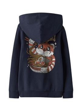 Moletom Name It Kian azul marinho para menino.