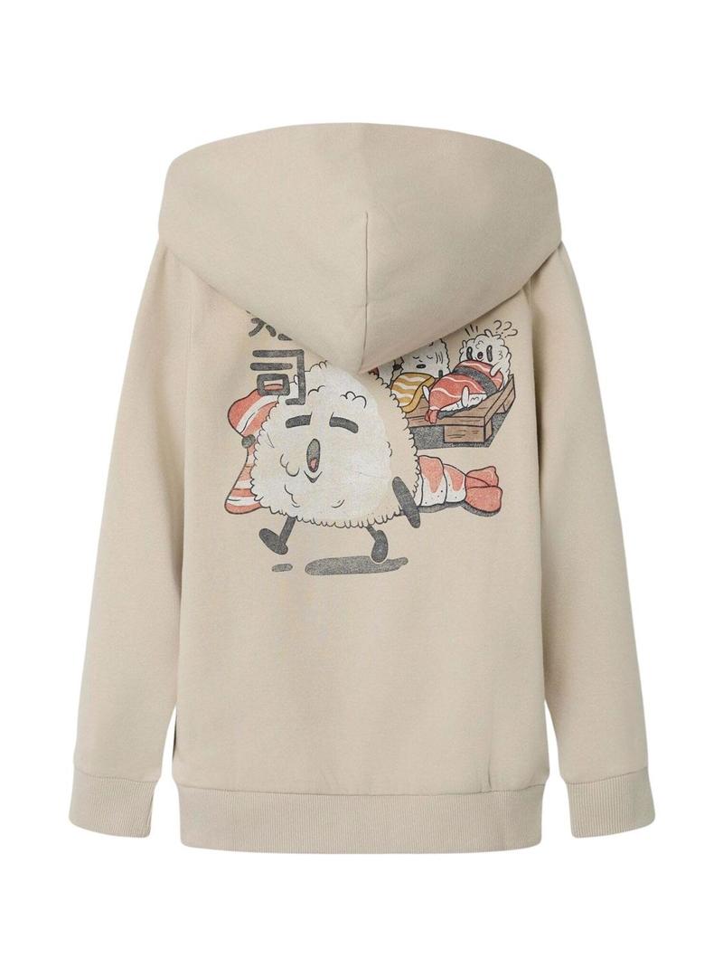 Moletom Name It Kian bege para menino