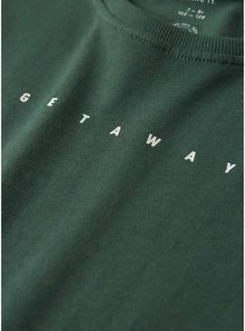 Camisola Name It Kingston verde para menino.