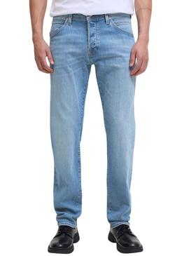 Calça jeans Jack and Jones Mike em denim claro para homem.