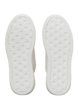 Sapatilhas Calvin Klein Jeans Classic Cupsole branco para mulher.
