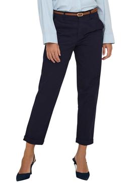 Calça Only Sax azul marinho para mulher.