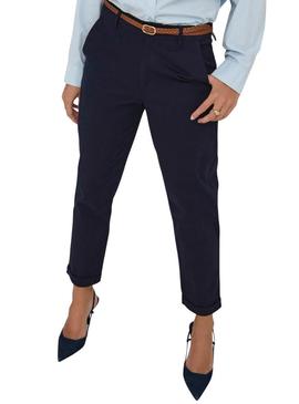 Calça Only Sax azul marinho para mulher.