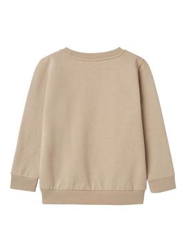Moletom Name It bege para menina e menino