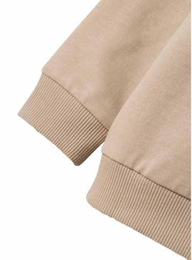 Moletom Name It bege para menina e menino