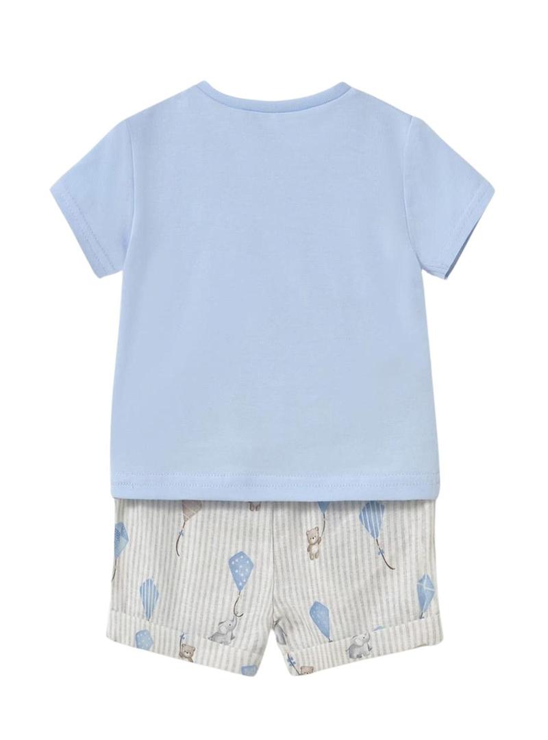 Conjunto Mayoral calção azul para menino