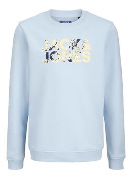 Moletom Jack and Jones Styd azul claro para criança.