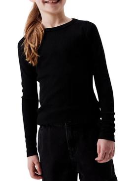 Camiseta Name It Nakal preto para menina