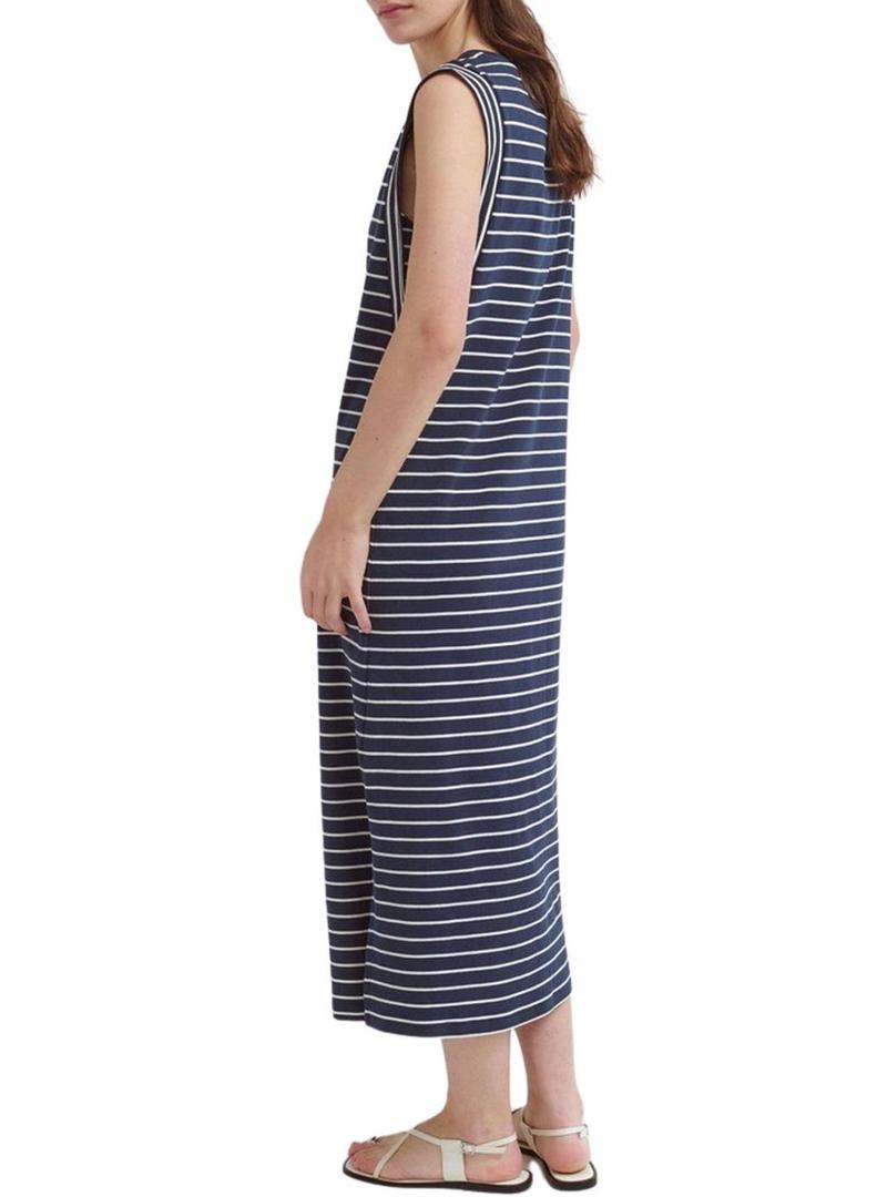 Vestido Vila Viveriana listras marinho para mulher