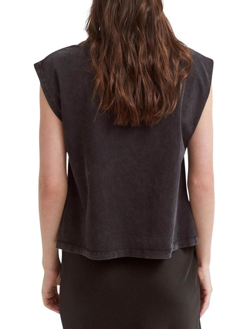 T-shirt VIPETONE NOVO TOP DE TANQUE IMPRESSO Beleza Negra