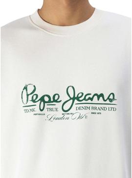 Moletom Pepe Jeans Dumas bege para homem