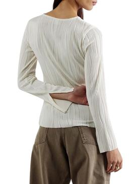 Top Vila Vinira bege para mulher.