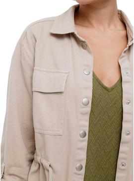 Jaqueta Vila Tilo bege para mulher