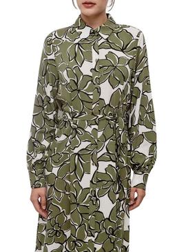 Vestido Vila Mara verde para mulher.