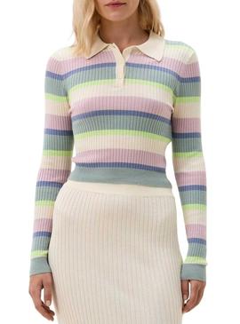 Polo Only Karol bege para mulher