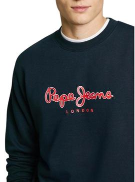Moletom Pepe Jeans Duke azul marinho para homem