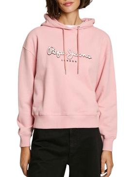 Moletom Pepe Jeans Maddy rosa para mulher