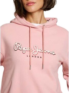 Moletom Pepe Jeans Maddy rosa para mulher