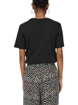Camiseta Only Monja preta para mulher.