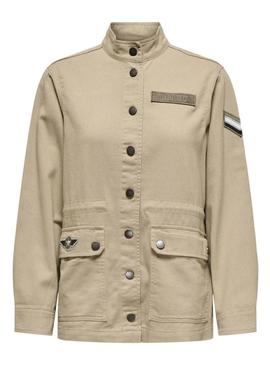 Casaco Only New Drew bege para mulher