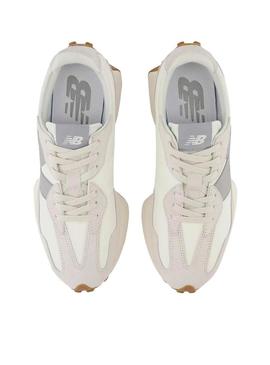 Sapatilhas New Balance 327 branco e azul para mulher