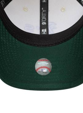 Boné New Era Oakland Athletics bege e verde